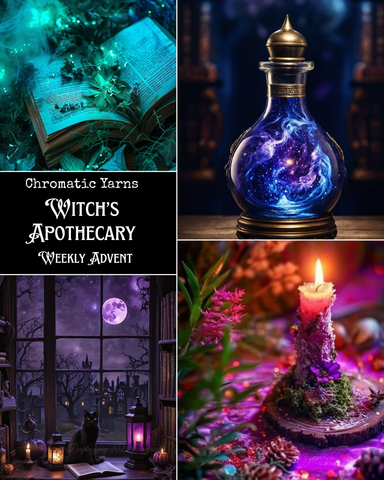 Witch's Apothecary: Chromatic Yarns WEEKLY Advent Calendar 2025 PREORDER
