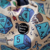 Probably Not A Mimic Enamel Pin Badge